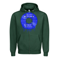 Sports Green detroit motown record t shirt motown record t shirt Zipper Hoodie - Craftify