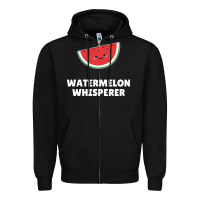 Black watermelon t  shirt watermelon whisperer t  shirt Zipper Hoodie - Craftify