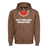 Chestnut watermelon t  shirt watermelon whisperer t  shirt Zipper Hoodie - Craftify