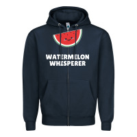 Navy watermelon t  shirt watermelon whisperer t  shirt Zipper Hoodie - Craftify