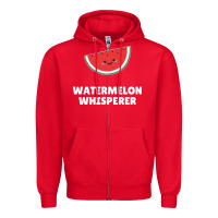 Red watermelon t  shirt watermelon whisperer t  shirt Zipper Hoodie - Craftify