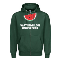 Sports Green watermelon t  shirt watermelon whisperer t  shirt Zipper Hoodie - Craftify