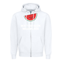 White watermelon t  shirt watermelon whisperer t  shirt Zipper Hoodie - Craftify