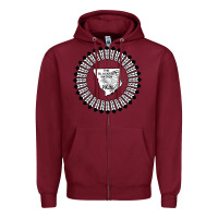 Burgundy blackfeet nation flag   blackfeet Zipper Hoodie - Craftify
