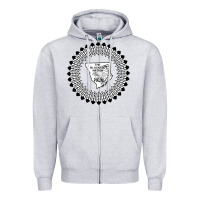 Heather Grey blackfeet nation flag   blackfeet Zipper Hoodie - Craftify