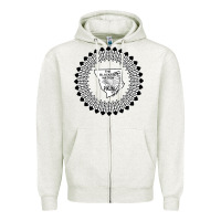 Oatmeal Heather blackfeet nation flag   blackfeet Zipper Hoodie - Craftify