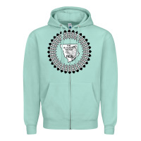 Seafoam blackfeet nation flag   blackfeet Zipper Hoodie - Craftify