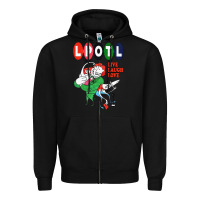 Black nice lpotl live laugh love Zipper Hoodie - Craftify