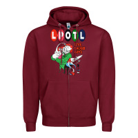 Burgundy nice lpotl live laugh love Zipper Hoodie - Craftify