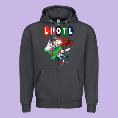Nice Lpotl Live Laugh Love Zipper Hoodie Designed By Craftify