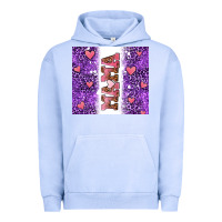 Pigment Grape Ice purple leopard pink mama hearts Urban Hoodie - AdoDesignShop