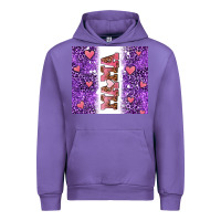 Tulip purple leopard pink mama hearts Urban Hoodie - AdoDesignShop