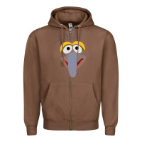 Chestnut gonzo Zipper Hoodie - Craftify