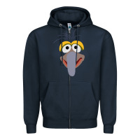 Navy gonzo Zipper Hoodie - Craftify