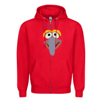 Red gonzo Zipper Hoodie - Craftify