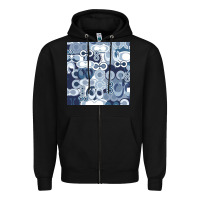 Black coach blue Zipper Hoodie - Craftify