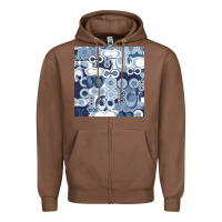 Chestnut coach blue Zipper Hoodie - Craftify