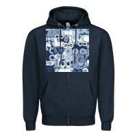 Navy coach blue Zipper Hoodie - Craftify