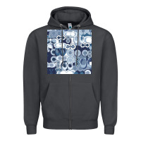 Smoke coach blue Zipper Hoodie - Craftify