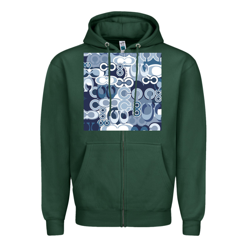 Coach Blue Zipper Hoodie by Craftify | Teevron