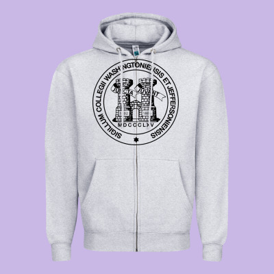 Washington & Jefferson College Zipper Hoodie Designed By Craftify