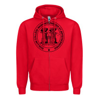 Red Washington & Jefferson College Zipper Hoodie - Craftify