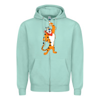 Seafoam Frosted Flakes Tony The Tiger T Shirt Zipper Hoodie - Craftify