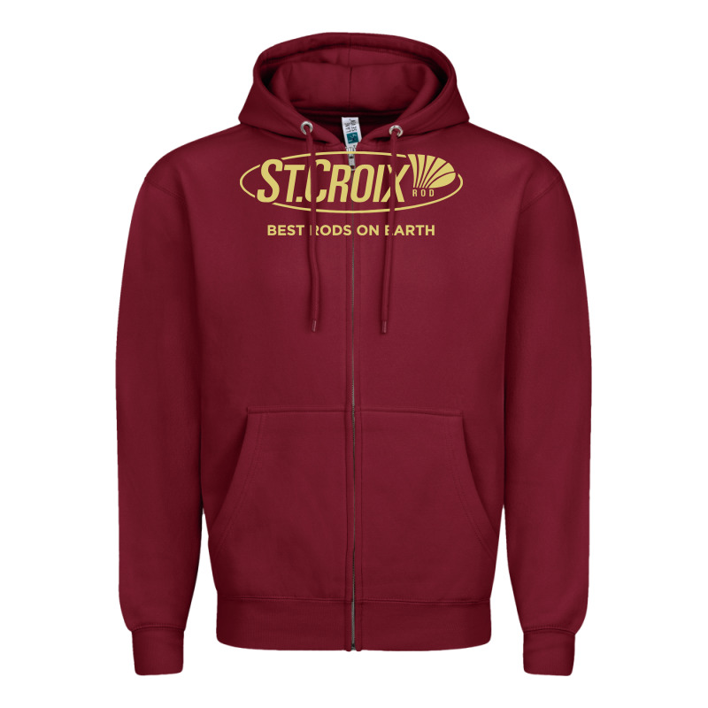 St Croix Rods Zipper Hoodie by Craftify | Teevron