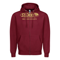 Burgundy st croix rods Zipper Hoodie - Craftify