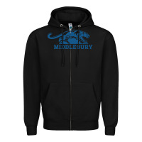 Black middlebury panthers Zipper Hoodie - Craftify