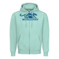 Seafoam middlebury panthers Zipper Hoodie - Craftify