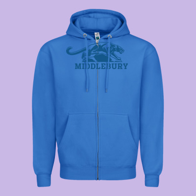 Middlebury Panthers Zipper Hoodie Designed By Craftify
