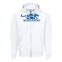 White middlebury panthers Zipper Hoodie - Craftify