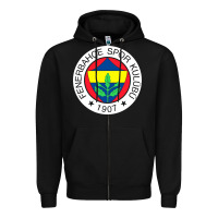Black fenerbahçe pullover Zipper Hoodie - Craftify