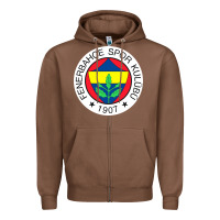 Chestnut fenerbahçe pullover Zipper Hoodie - Craftify