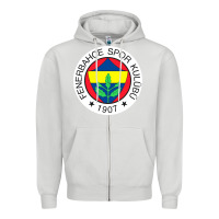 Dove Grey fenerbahçe pullover Zipper Hoodie - Craftify