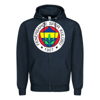 Navy fenerbahçe pullover Zipper Hoodie - Craftify