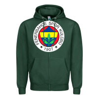 Sports Green fenerbahçe pullover Zipper Hoodie - Craftify
