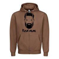 Chestnut Real Man Zipper Hoodie - Craftify