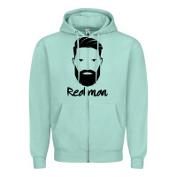 Seafoam Real Man Zipper Hoodie - Craftify