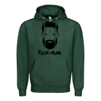 Sports Green Real Man Zipper Hoodie - Craftify