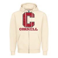 Sandshell cornell big red Zipper Hoodie - Craftify