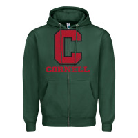 Sports Green cornell big red Zipper Hoodie - Craftify