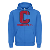 True Royal cornell big red Zipper Hoodie - Craftify