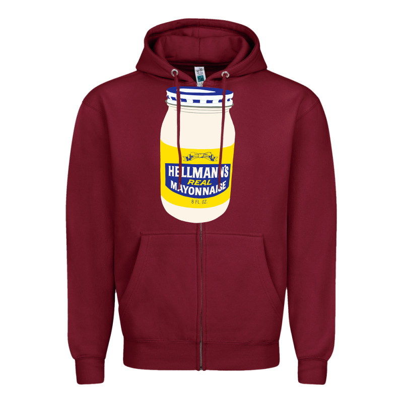 Mayonnaise Zipper Hoodie by Craftify | Teevron