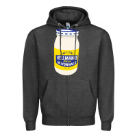 Charcoal Heather Mayonnaise Zipper Hoodie - Craftify