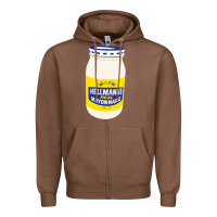Chestnut Mayonnaise Zipper Hoodie - Craftify