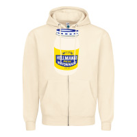 Sandshell Mayonnaise Zipper Hoodie - Craftify