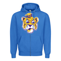 True Royal Vintage Louisiana State Tiger Mascot Zipper Hoodie - Craftify