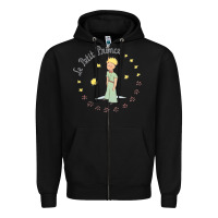 Black The Little Prince Zipper Hoodie - Craftify